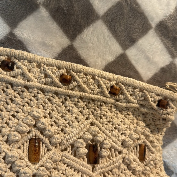 MCI & MERONA LOT OF 3  Boho Crochet & Beaded Purse + 1 Crochet Handbag - Picture 13 of 14